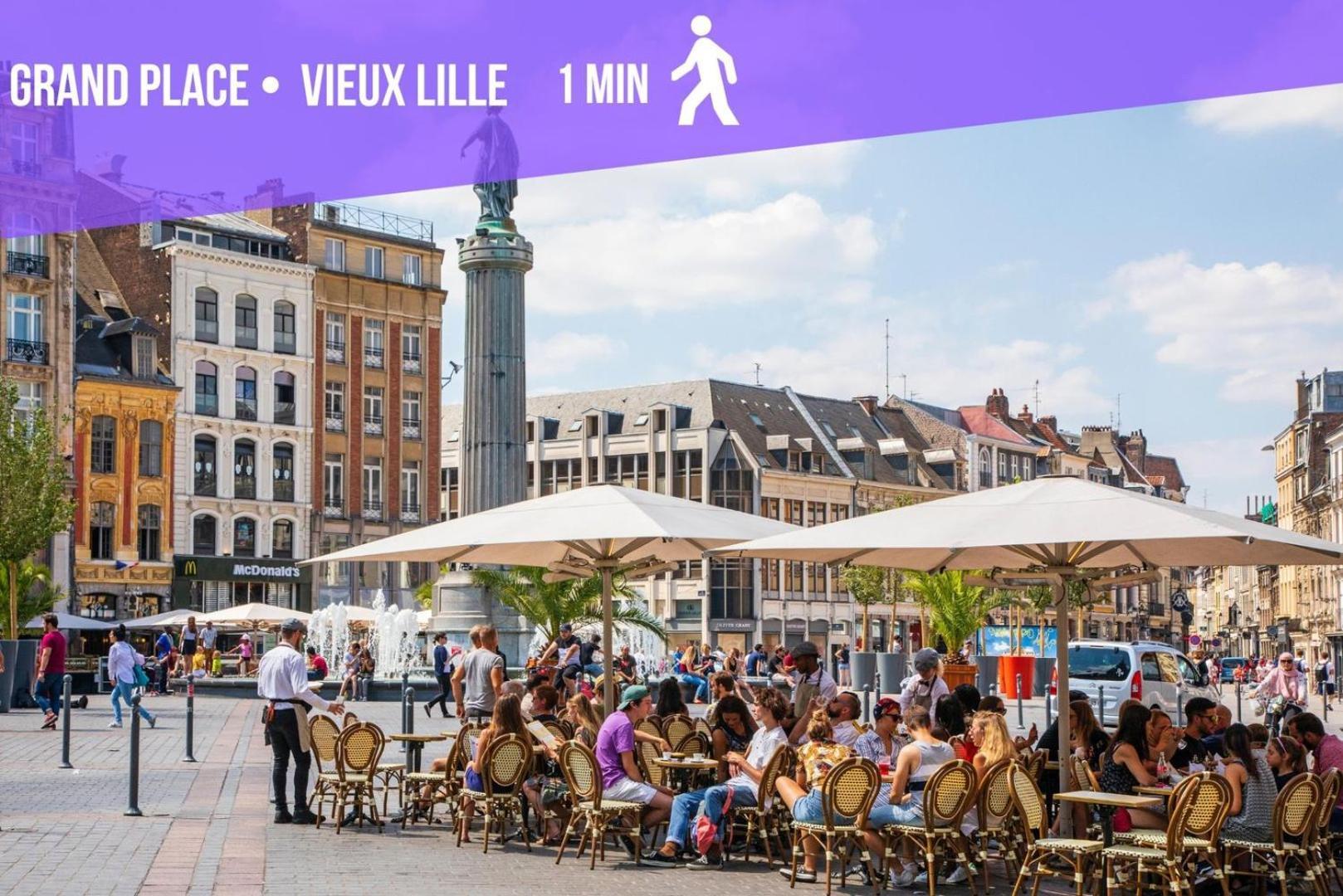 ליל Superbe Appartement Sur La Grand Place, Avec Vue ! מראה חיצוני תמונה